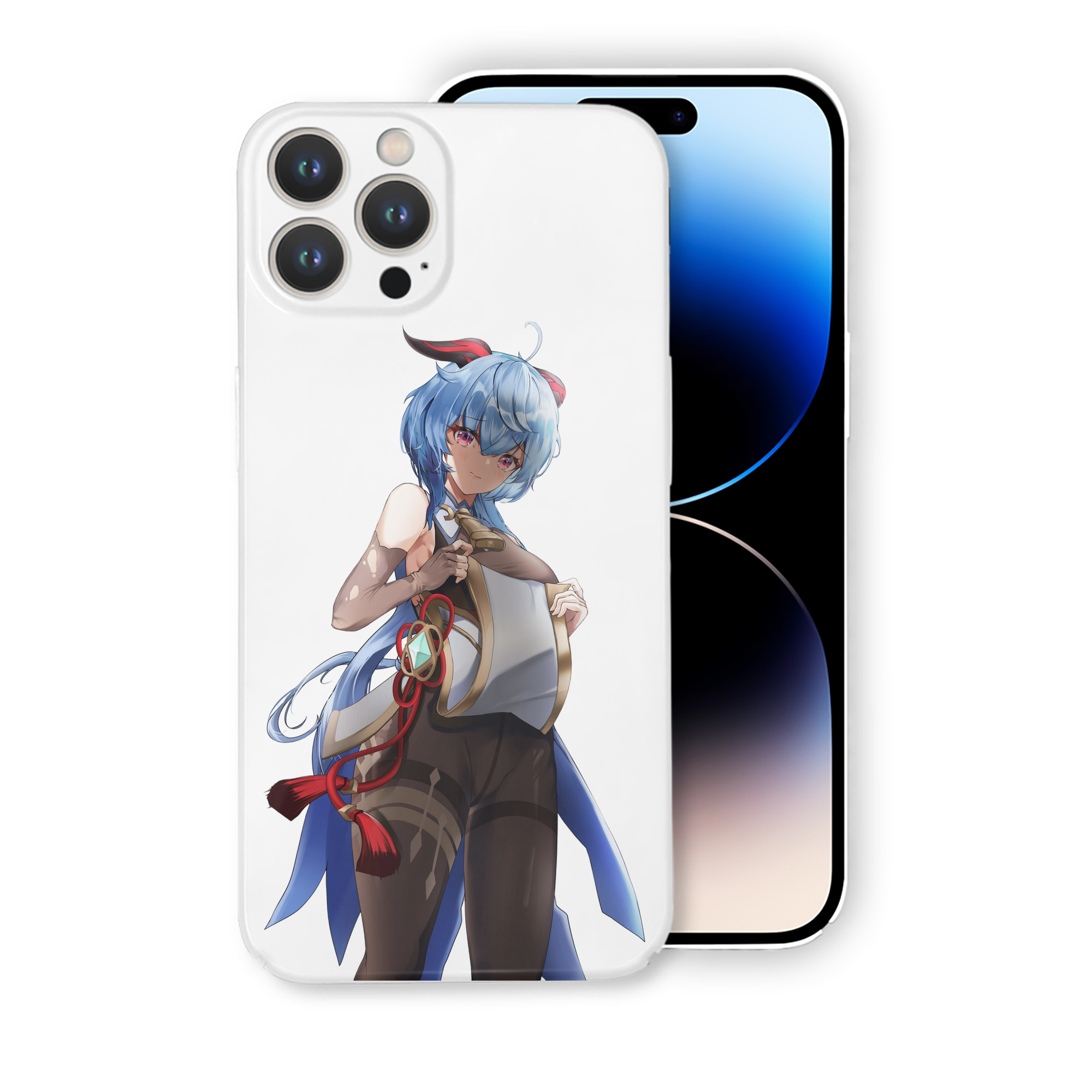 げんし神 甘雨 かんう genshin Ganyu 【iPhone 14シリーズ対応】ハードケース